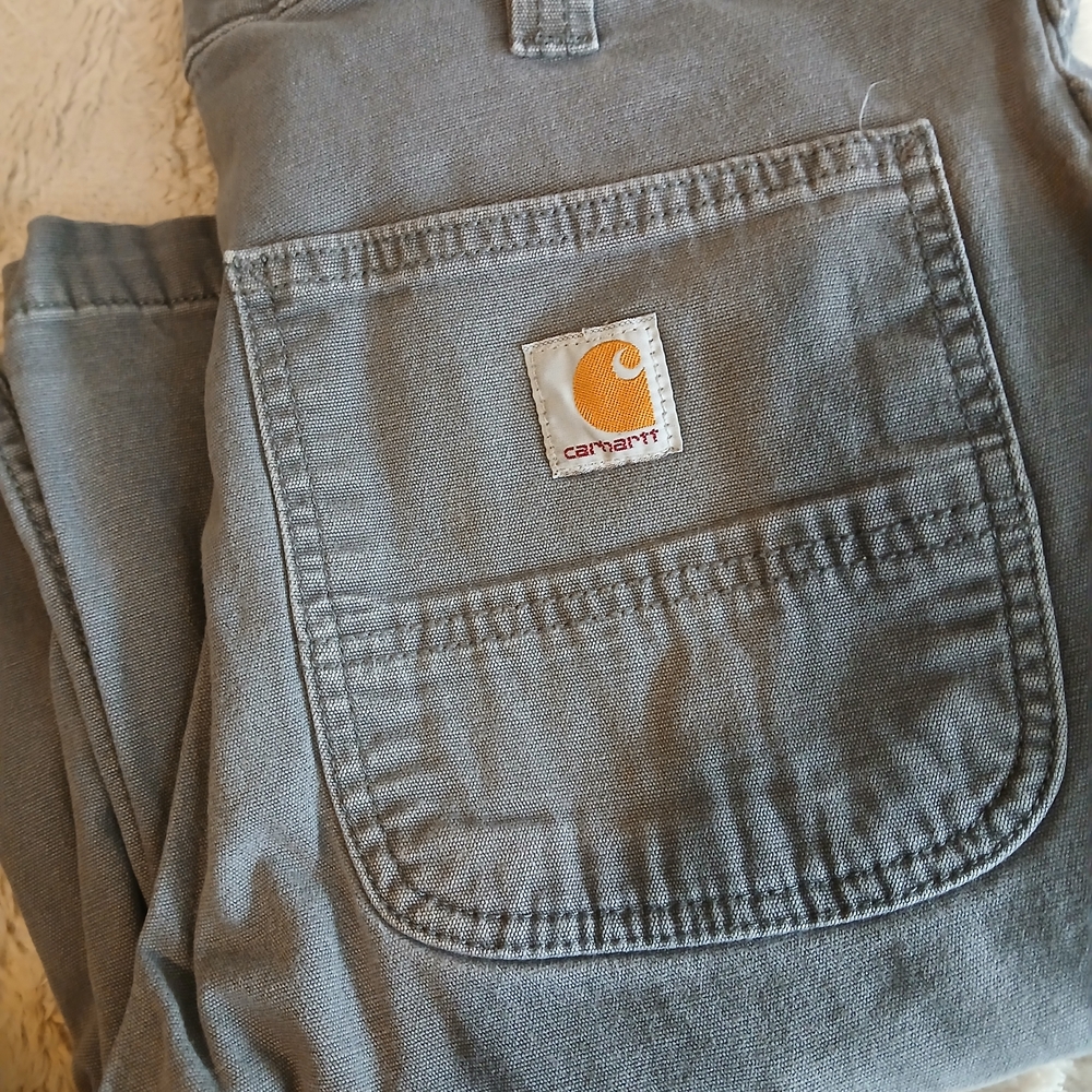 Carhartt Men's Relaxed Fit Stone Gray Jeans